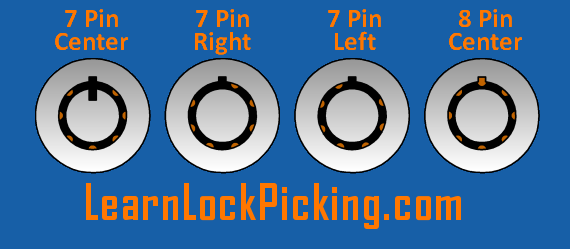 Tubular Lock Pick: 7-Pin Left, 7-Pin